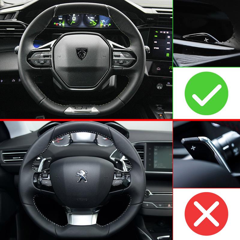 Per Peugeot 408 PHEV 308 III SW GT Hybrid 2022-2025 Adesivi Estensione Leve Cambio DSG Volante Auto