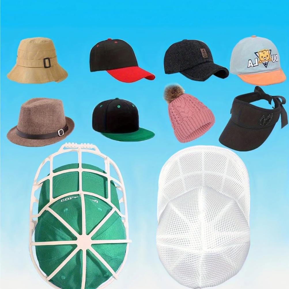 2Pcs/set Hat washing set, baseball duckbill cap, washing and sun drying integrated, non deformed machine wash protective rack