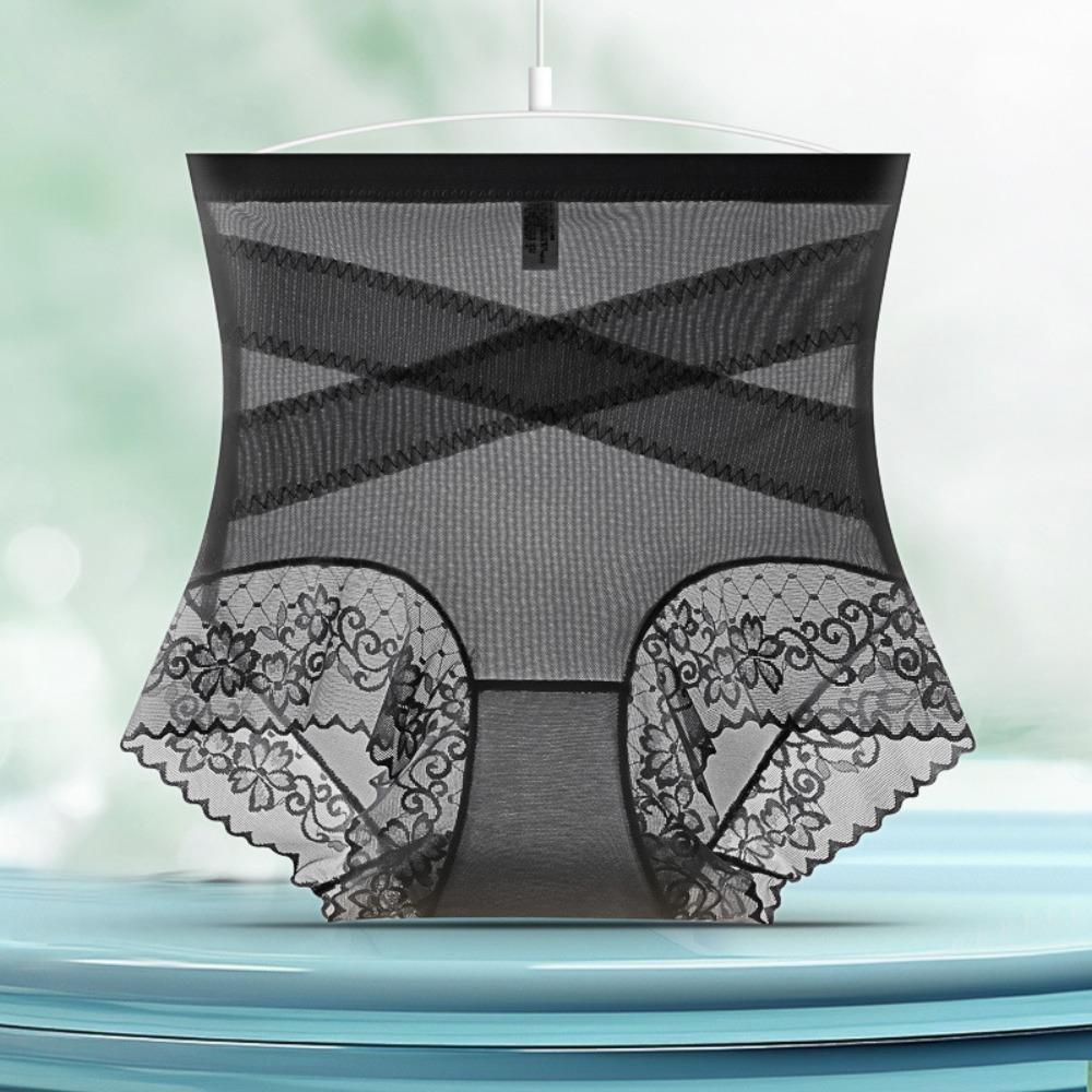 High Waist Thin Lace Panties Belly Contracting Shapewear Postpartum Body Shaper Seamless Waist Trainer Butt Lifter Underpants