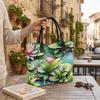 Water Lily Lotus Print Tote Bag Casual Handbag for Daily Use