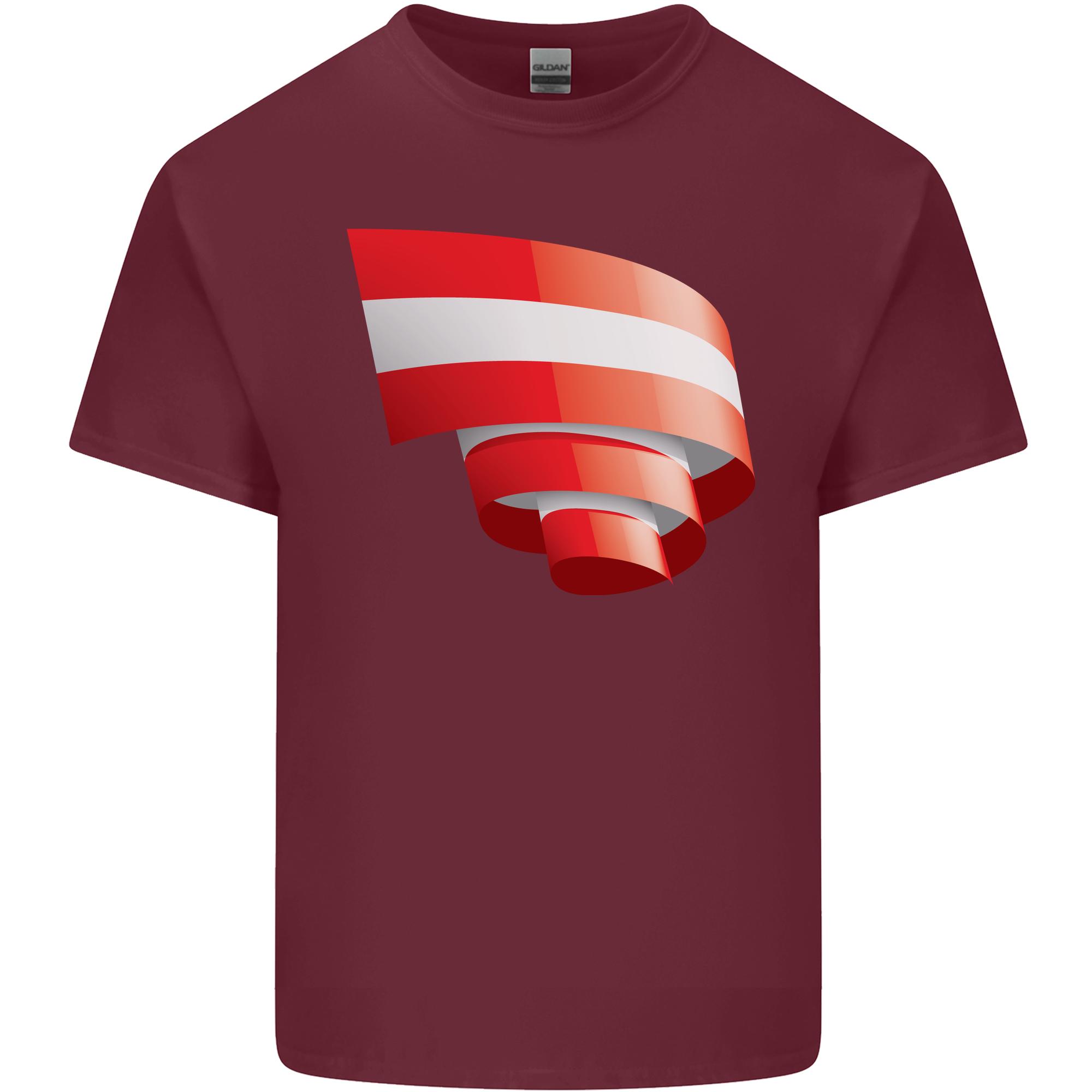 Curled Austria Flag Austrian Day Football Unisexs Light Cotton TShirt S