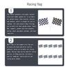 10 Pieces Checkered Flag Racing Printed Black White Handheld Waving Banners Decorations Event Motorcycle Game Party