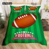 Bedding Set Microfiber Sport Theme Bedspread Cover Soccer Field Duvet Cover  Double or Single  Football Comforter Cover Bedroom