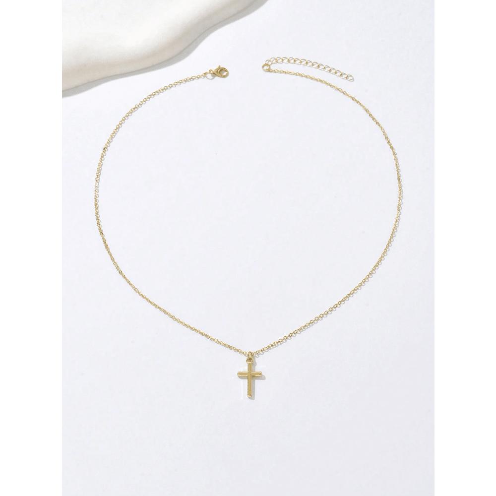 Women's Cross Necklace, Minimalist Religious Jewelry, Suitable For Daily Or Outdoor Wear, Christian Women's Gift