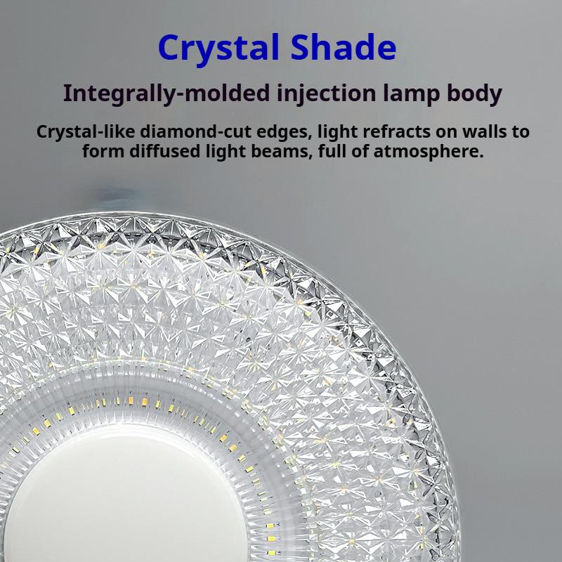 3 Color E27 Screw Bulb Led Crystal Lamp Super Bright Home Living Room Eye Protection Energy-saving Lamp Bedroom Lighting Decorate