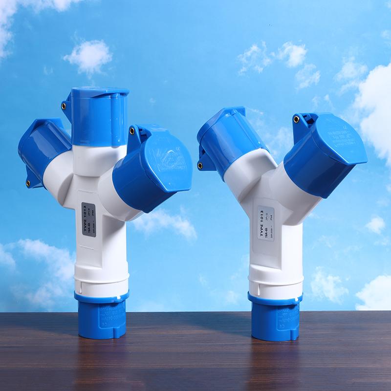 16A 3 Pin 2/3 Way 220V Ip44 Waterproof Industrial Field Plug And Wall Socket Male Female Power Electrical Connector