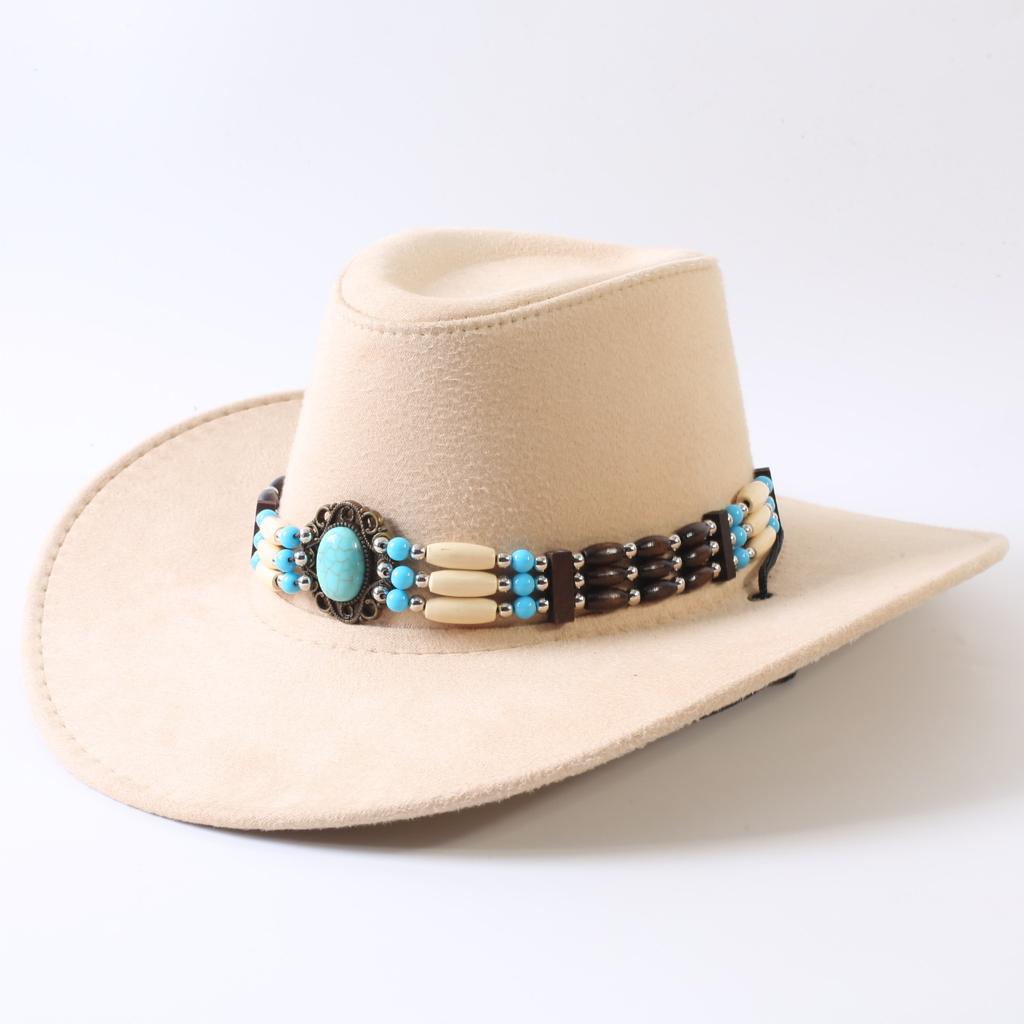 Popular European and American Classic Big-brimmed Western Cowboy Hat Men's and Women's Outdoor Fashion Anti-sun Cowboy Hat Jazz Hat