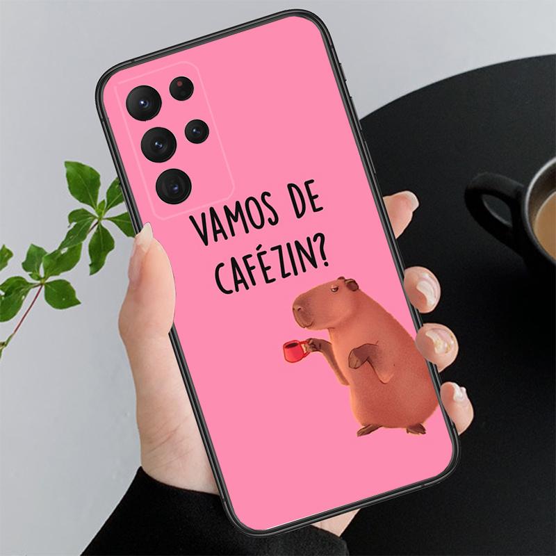 

Cartoon capybara Phone Case For Samsung A55 A16 A56 A36 A35 A15 A53 A54 A33 A34 A25 A05S A52 A52S A14 A24 A26 A71 A35