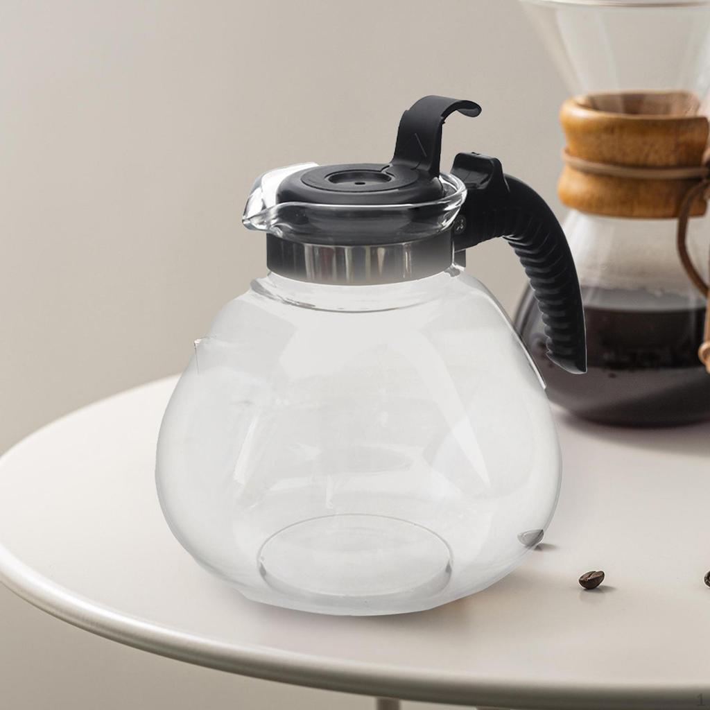 1.7L Glass Carafe Coffee Pot Decanter for Home And Office