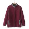 Women's Fall and Winter Fleece Thickened Jacket Middle-aged and Elderly Plus Size Shaker Tops