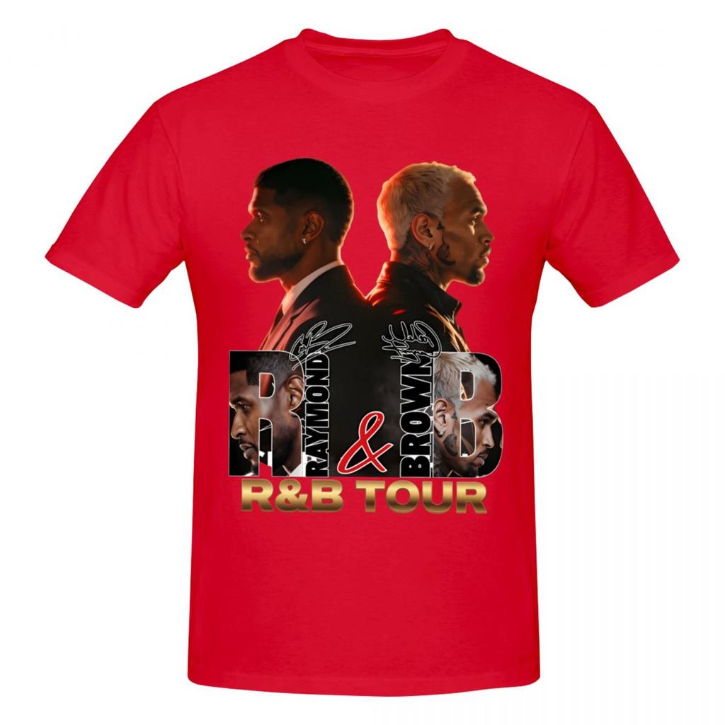 Chris Brown And Usher The Rb Tour 2026 Trending T Shirts Graphic Y2k Gifts Cotton Unisex Wounisex Tshirt Clothes
