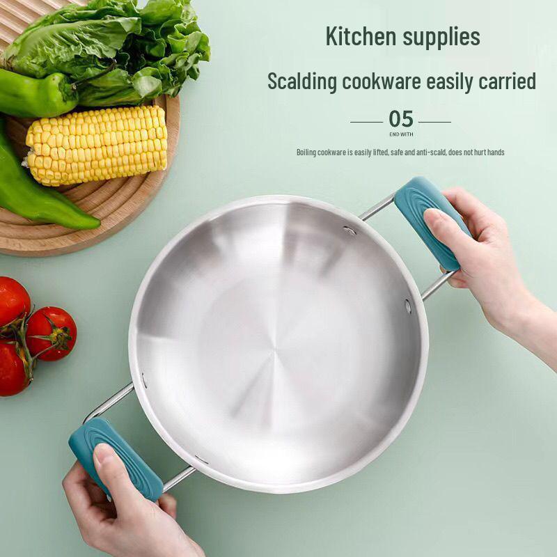 Silicone Anti-Scald Pot Handle & Ear Cover Set - Heat Resistant, Free Shipping
