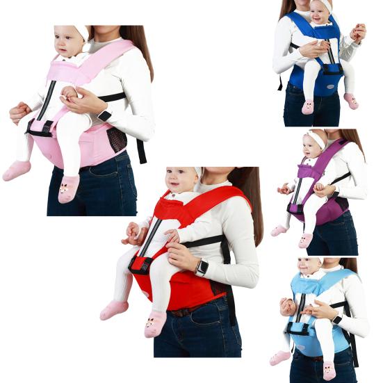 Baby Carrier Ergonomic Design Non Slip Breathable Boys Girls 3-in-1 Multifunctional Baby Waist Stool Daily Use