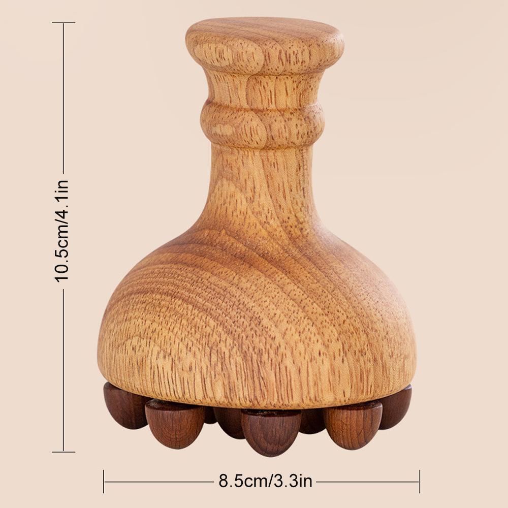 1Pcs Wood Therapy Mushroom Massage Tools,Wooden Mushroom Massager,Anti Cellulite Therapy Massage Cup Tools For Body Shaping