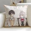 classic anime Alya Hides Feelings Cushion Cover Soft  EasyWash Pillow Case  Versatile for Couch Bed Travel and Office