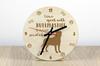 Bullmastiff - clock with dog, wooden clock with engraving, personalised clock by Art-Dog