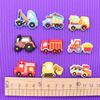 1Pcs PVC Mix Construction Vehicle Excavator Boys Buckle Clog Cool Children Cranes Car Shoe Charms Accessories Shoe Charm