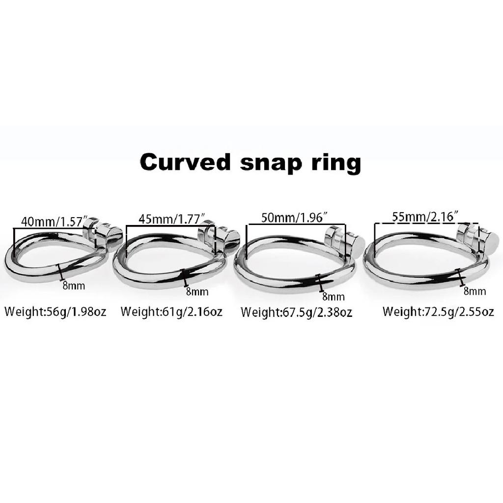 Latest Design Stainless Steel Male Chastity Device Cock Cage with Arc Penis Ring Sex Toys for Men Urethral Lock Adult Game Toy