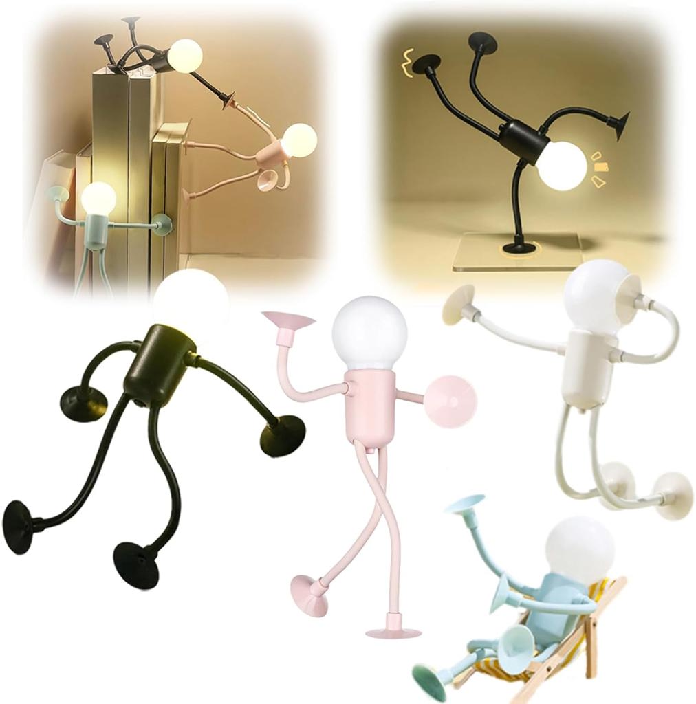 Funny DIY Shape Night Lights Button Battery Desk Lamp For Bedroom Bathroom Night Light Hallway Kitchen Christmas Decor Light New