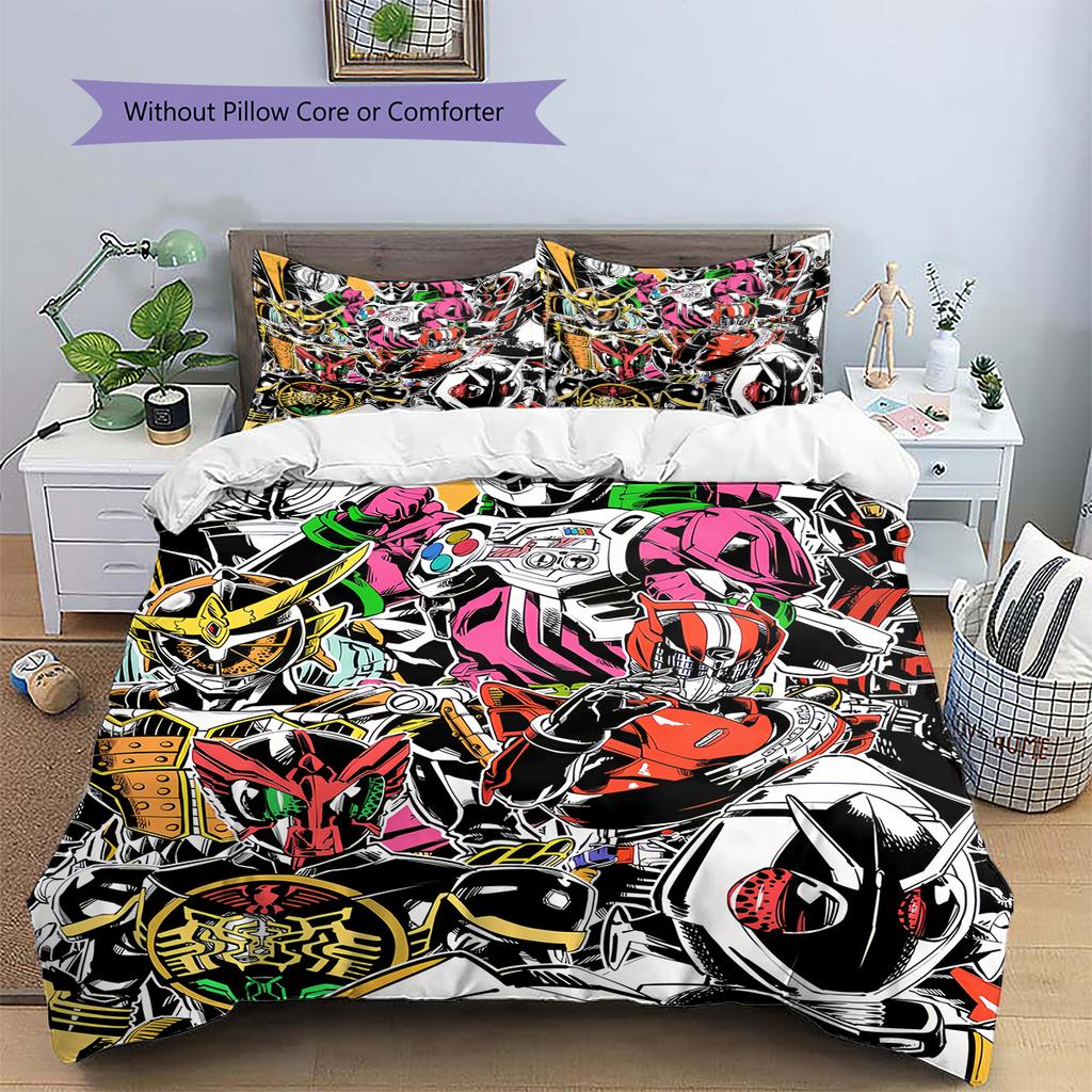 Street Trend Pattern Bedding Set, Urban Fashion Hero Bedroom Decor, Modern Lifestyle Home Gift.chl
