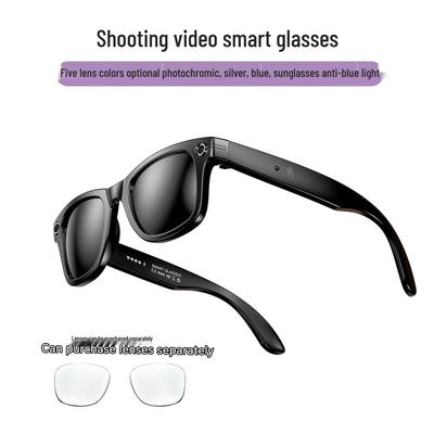 AI W600 Smart Glasses: Bluetooth Camera with Video Recording, Image Stabilization, Voice Recognition, Call and Translation Features.