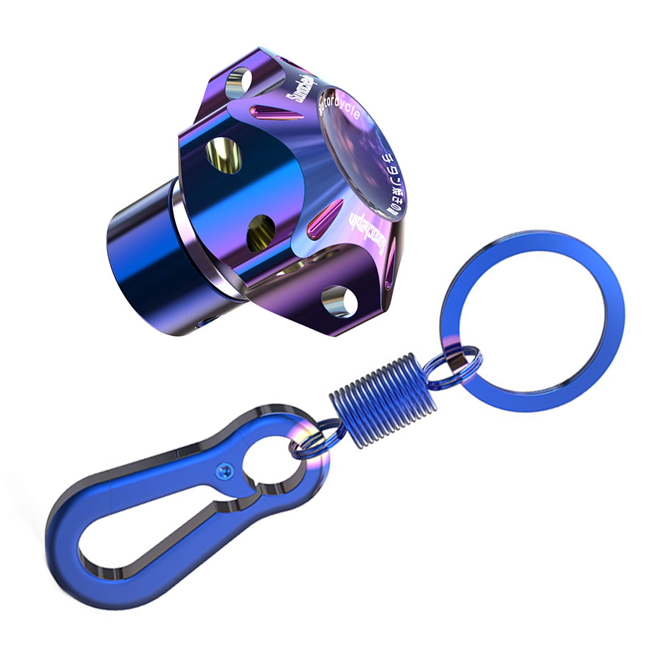 

nullie Мотоциклетный ключ Пользовательский мотоциклетный карабин Цепь Держатель из нержавеющей стали, Ключ, В комплекте, синий