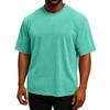Men's Short Sleeved Retro Cotton T-shirt Loose Half Sleeve