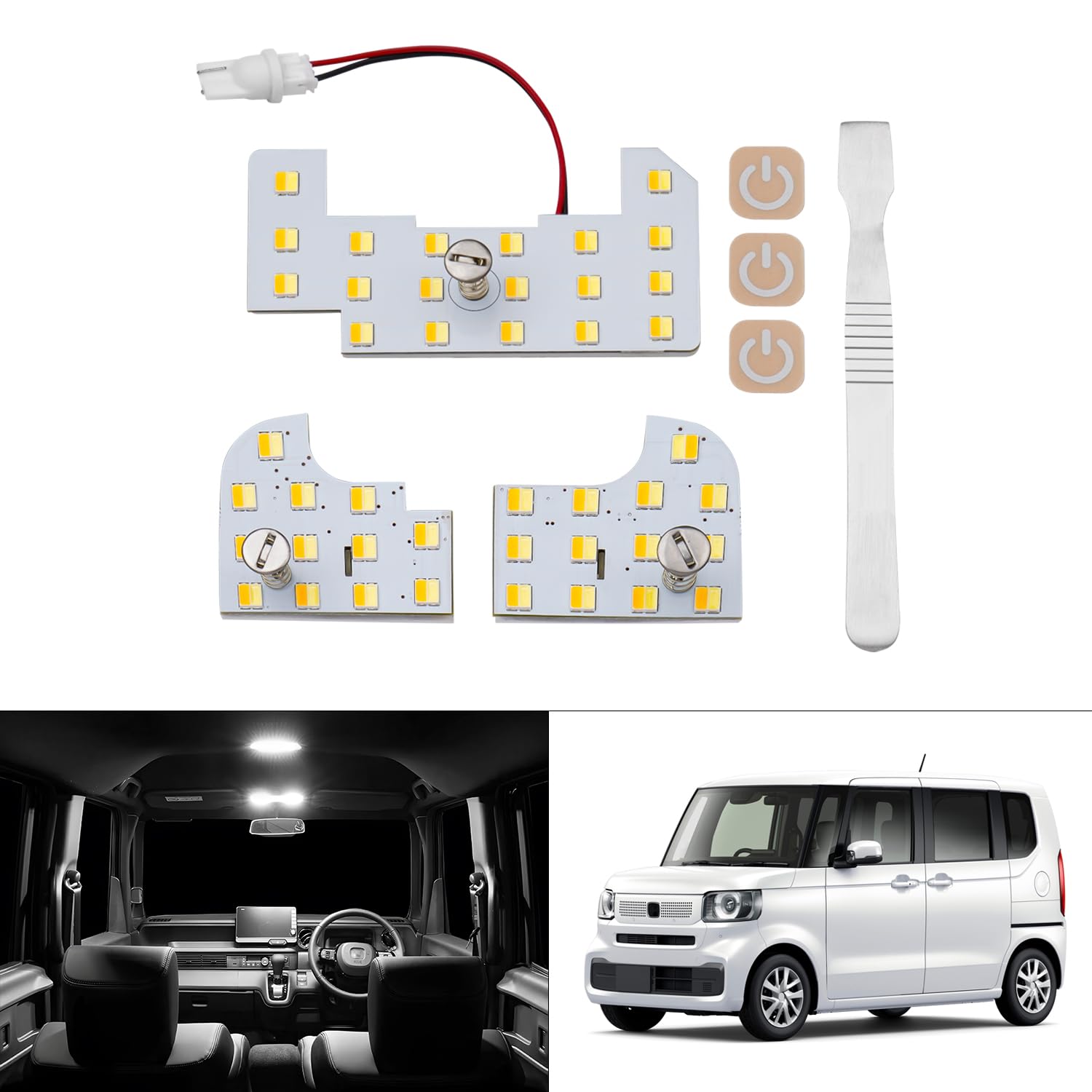 

Mixsuper Комнатная лампа LED Комнатный свет Радость Набор комнатных ламп Светодиодный свет Внутренний свет 5 уровней регулировки света Регулировка трех цветов Функция памяти Белый