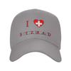 New Summer I Love Switzerland  Baseball Cap  Outdoor Sports Casual Print Sun Trucker Hat Unisex Adult Adjustable Baseball Caps