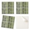 Self-Adhesive Tiles with Graphics for Dining Room PVC Geometric Tile Pattern 9x30x30 Cm