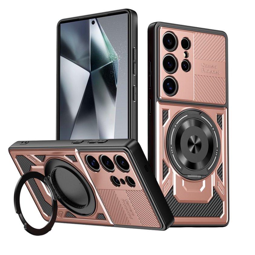 360° Rotate Ring Stand Magnetic Wireless Charge Case for Samsung Galaxy A06 A05 A05S A35 A15 A12 A13 A04S A14 4G 5G Armor Cover