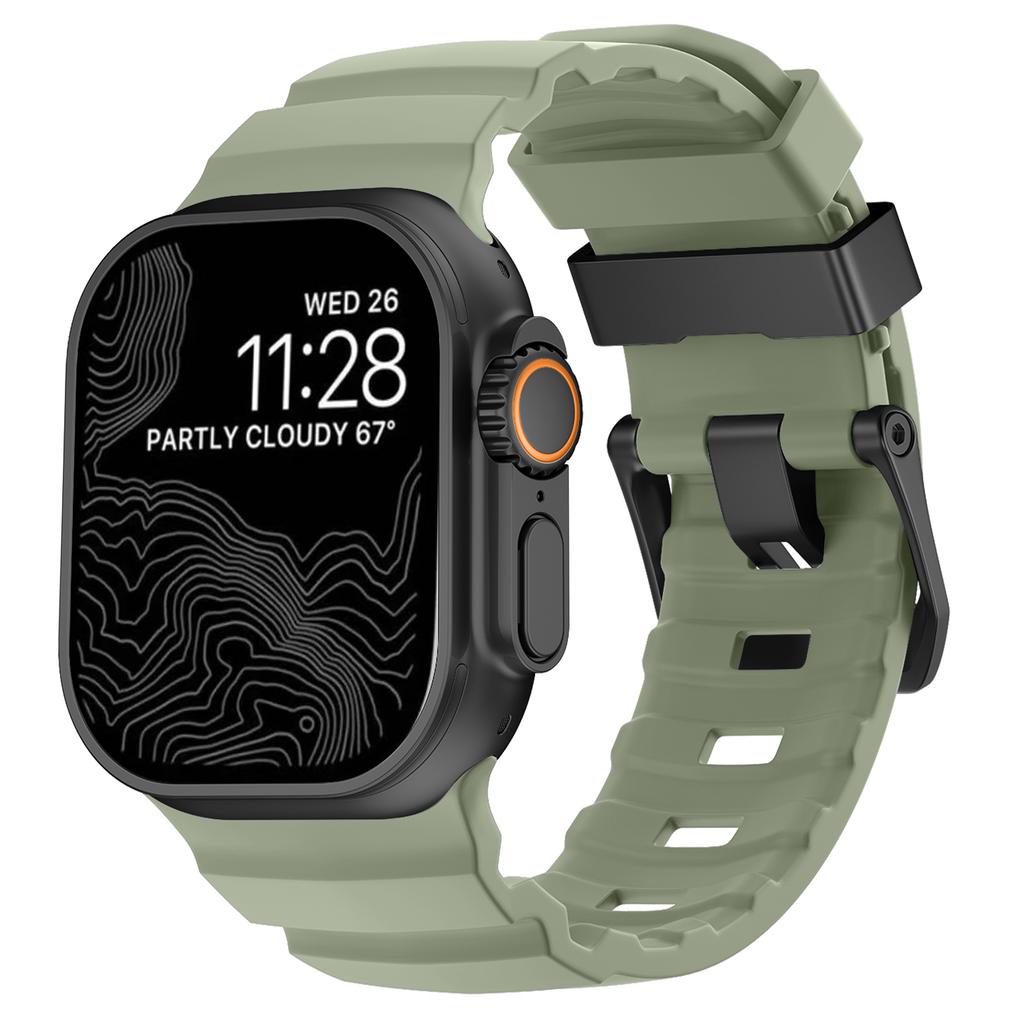 Trail Silicone Strap For Apple Watch Ultra 3 2 49mm Band 11 10 9 8 7 46mm 45mm High-end Bracelet Wristband iWatch 6 5 SE 3 44mm