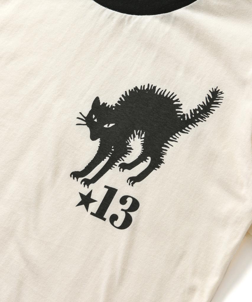 AMOU 13 Cat Half T-Shirts Ivory