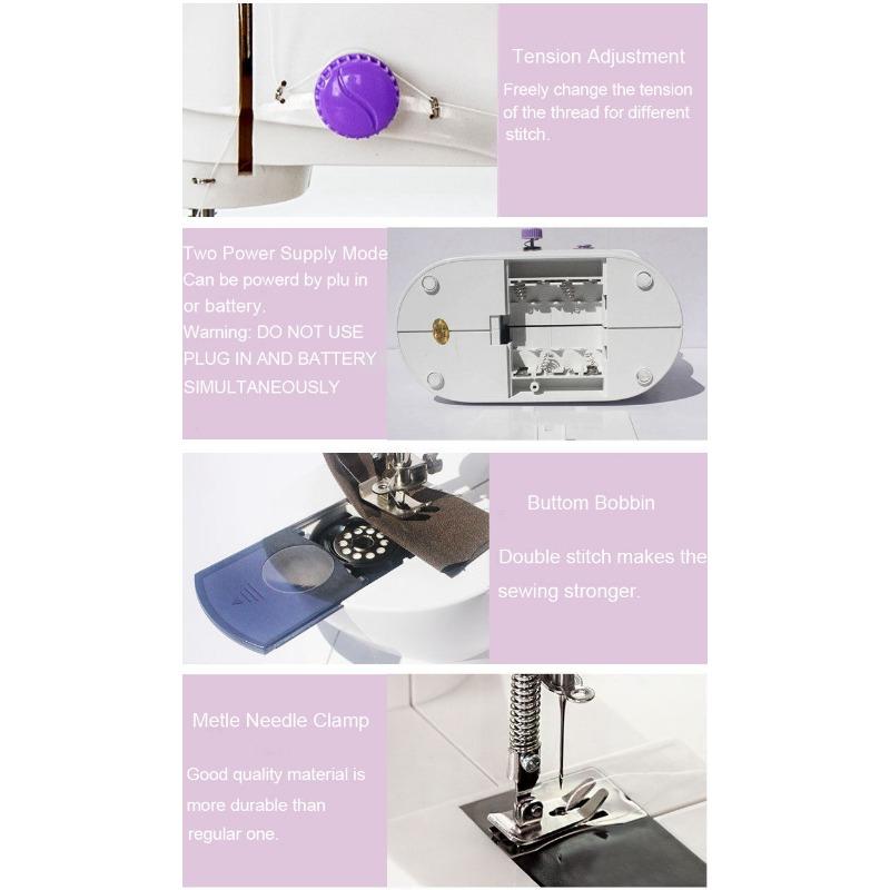 Handheld-Mini-Nähmaschine, Mini-Größe, praktische elektrische tragbare Multifunktions-Nähmaschine