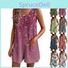 Loose Jumpsuit Womens Shorts Summer With Pockets Casual Beachwear Resort Wear