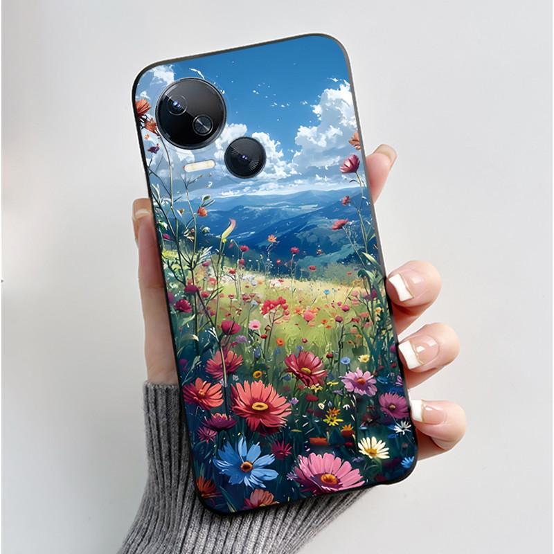 Hülle Für Tecno Spark 10 5G KI8 Handyhülle Ästhetisch Luxuriös Niedlich Cool Jungen Mädchen Schwarz Matt Weiches Silikon Rückseite TPU Schale