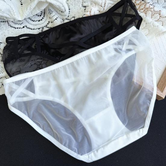 Damen Sexy Transparentes Netz-Unterwäsche Nahtlose Niedrig geschnittene Durchsichtige Slips Weiche Dehnbare Atmungsaktive Slips