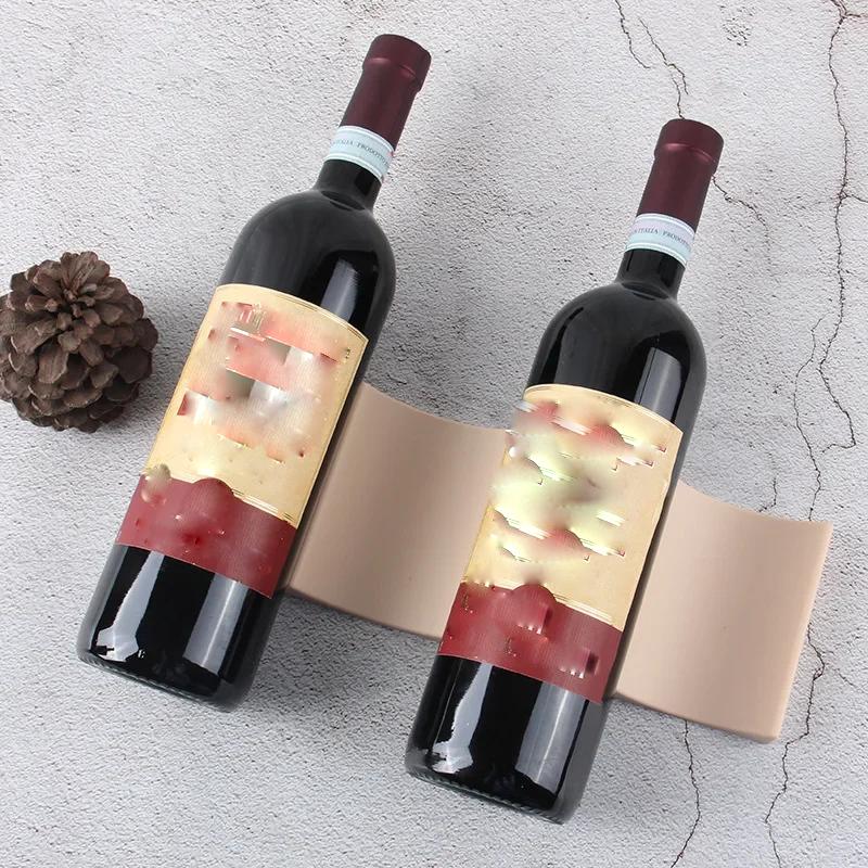 1PCWine Rack Stackable Bottle Holder Countertop Wine Bottle Rack Wine Bottle Can Organizer For Pantry Cabinet Refrigerator Home