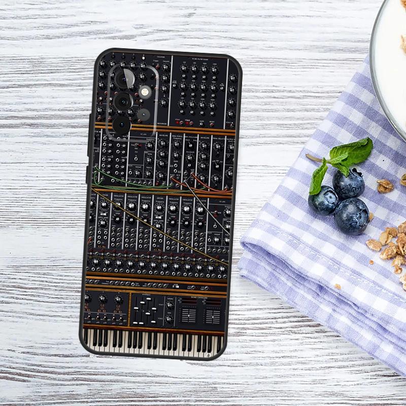 Vintage Synth Synthesizer Case For Samsung Galaxy A54 A34 A14 A13 A33 A53 A12 A32 A52 A71 A51 A15 A25 A55 A35 Cover