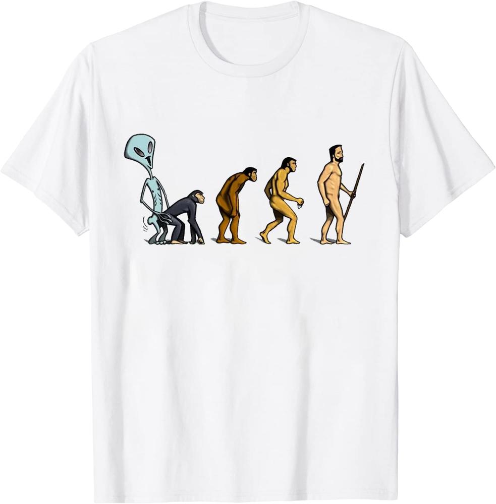 

Футболка унисекс EVOLUTION OF MAN БЕЛАЯ