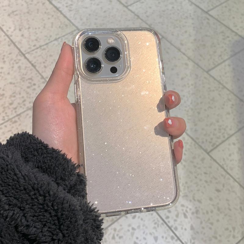 Husă transparentă cu sclipici de lux pentru Iphone 14 13 11 12 Pro Max Xr Xs Max 14plus Husă transparentă, moale, acrilică, rezistentă la șocuri.