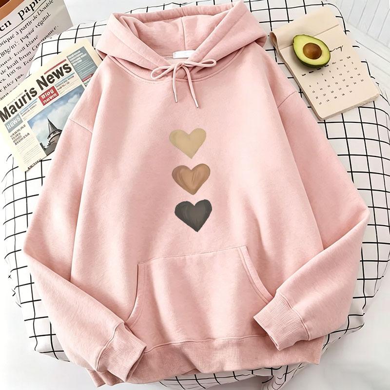 Casual Love Heart Print Hoodies Spring Autumn Winter Casual Hoodies Sweatshirts Men Women Graphic Hoodie Sweatshirt