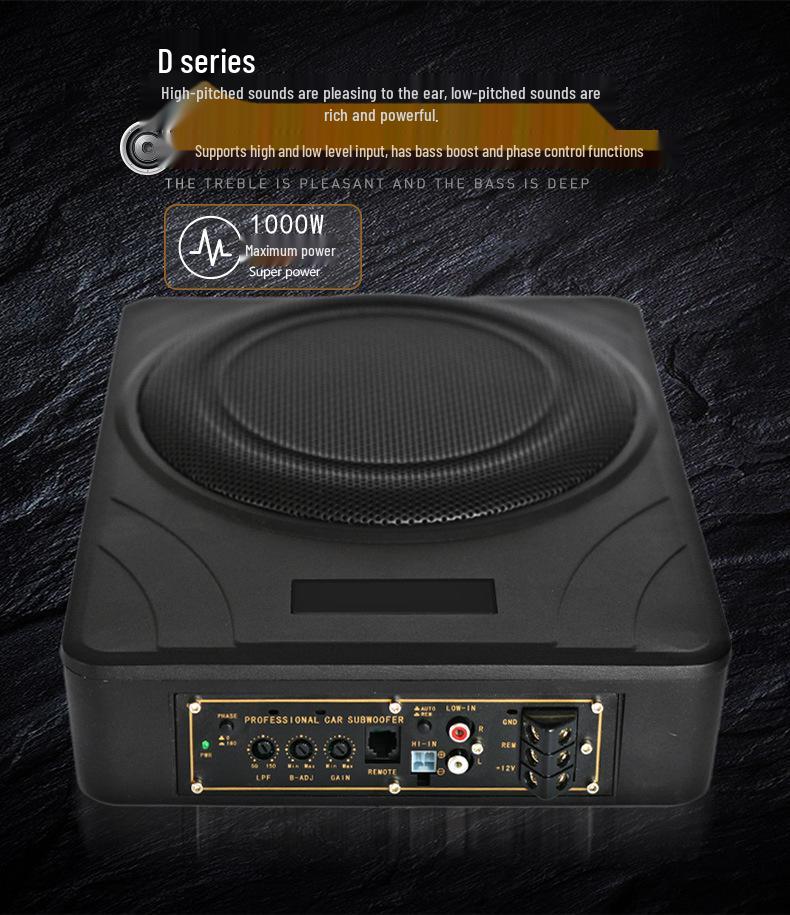 10" Ultra-thin Active Subwoofer for SEAT Cars