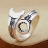 925 Silver Wrench Adjustable Rings For Women Men Luxury Jewelry Accessories Items Everything