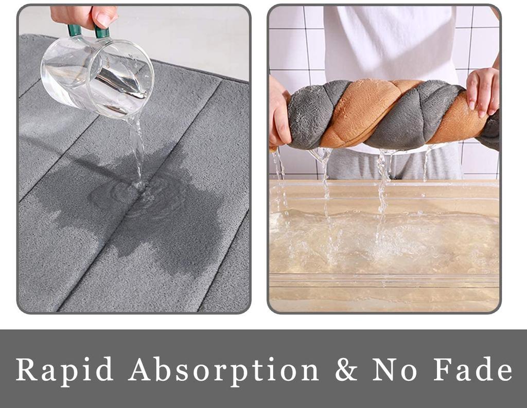 Soft Bathroom Bath Mat Non-slip Carpets In Wash Basin Bathtub Side Floor Rug Shower Room Doormat Memory Foam Pad Bathroom Rugs