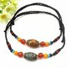 Tibetan Ethnic Three-Eyed Dzi Clavicle Necklace - Unisex Spring/Summer Accessory