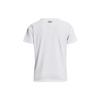 Under Armour Rush Energy Logo Print Crew Neck Short Sleeve T-Shirt Women Tops White 1379141-100