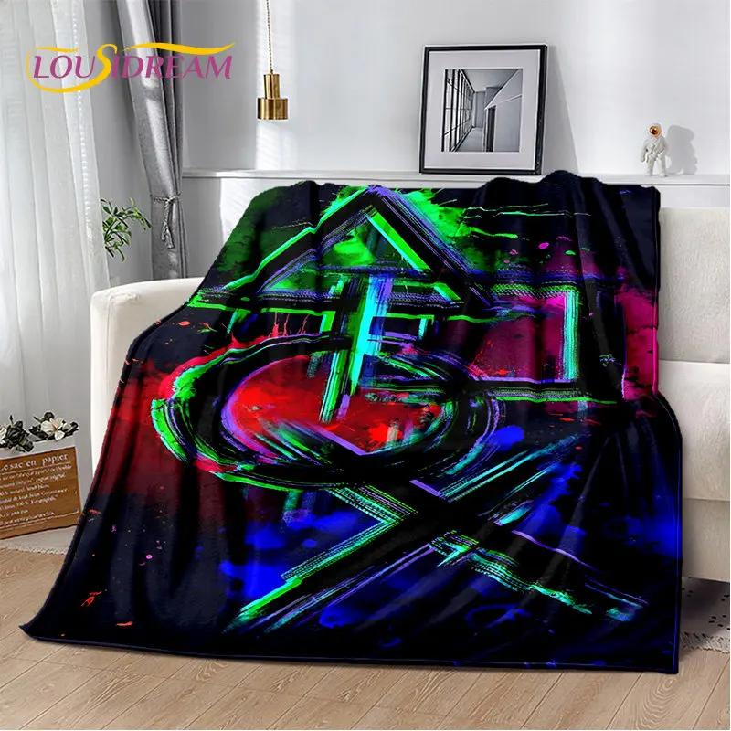 Cartoon-Gamer-Gamepad-Game-Over-weiche Plüschdecke, Flanelldecke, Überwurf, Deckenbezug für Wohnzimmer, Schlafzimmer, Betten, Sofa, Picknick