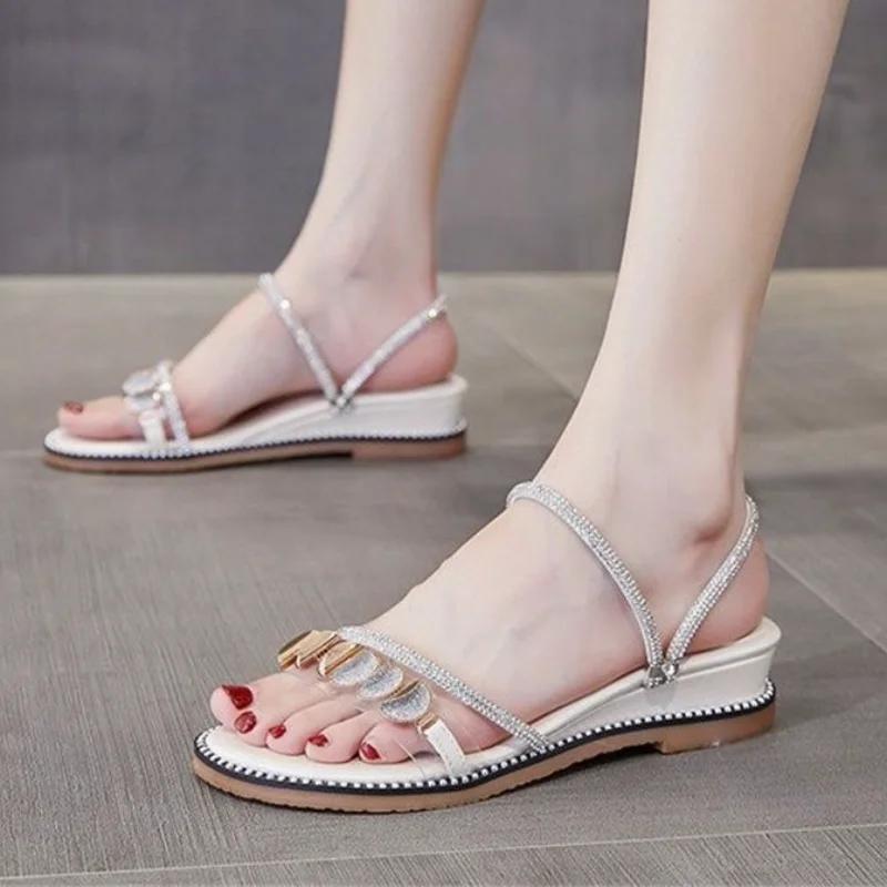 Fashion Beach With Low Heels Woman Shoes Luxury 2025 Original Vintage Summer Shoe Sale The Best High Quality Trending Sandals for Women
