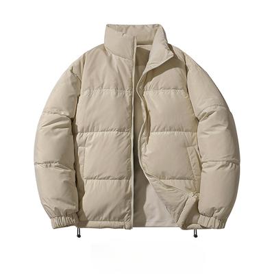 Men's Winter White Duck Down Stand-up Collar Thermal Jacket Couple Multi-color Versatile Bread Clothes